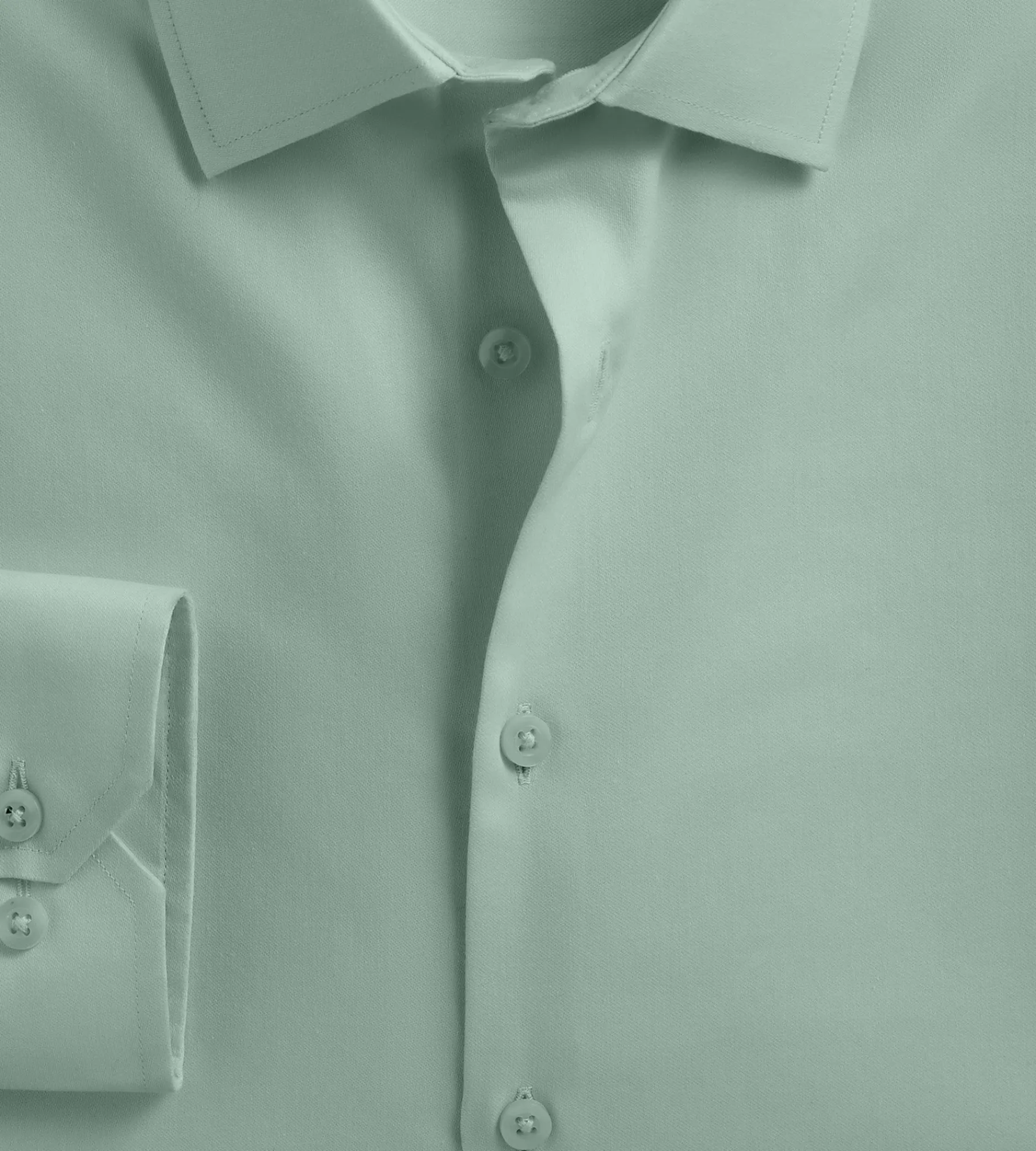 Bellissimo Dress Shirts*Modern Fit Non-Iron Sateen Dress Shirt Light green