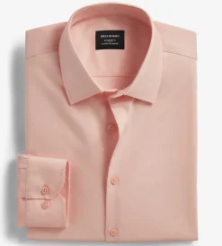 Bellissimo Dress Shirts*Modern Fit Non-Iron Sateen Dress Shirt Pale pink