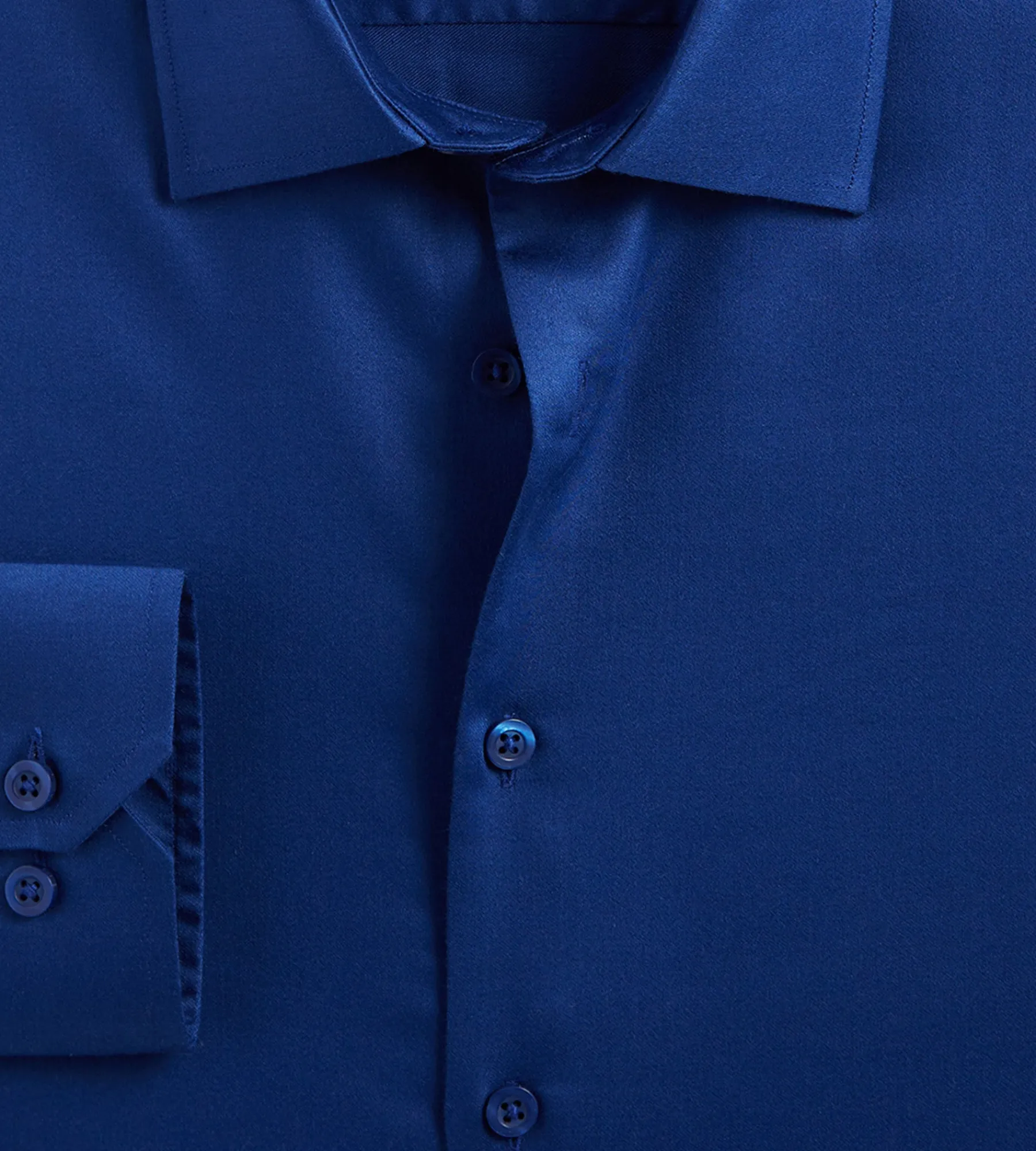 Bellissimo Dress Shirts*Modern Fit Non-Iron Sateen Dress Shirt Cobalt