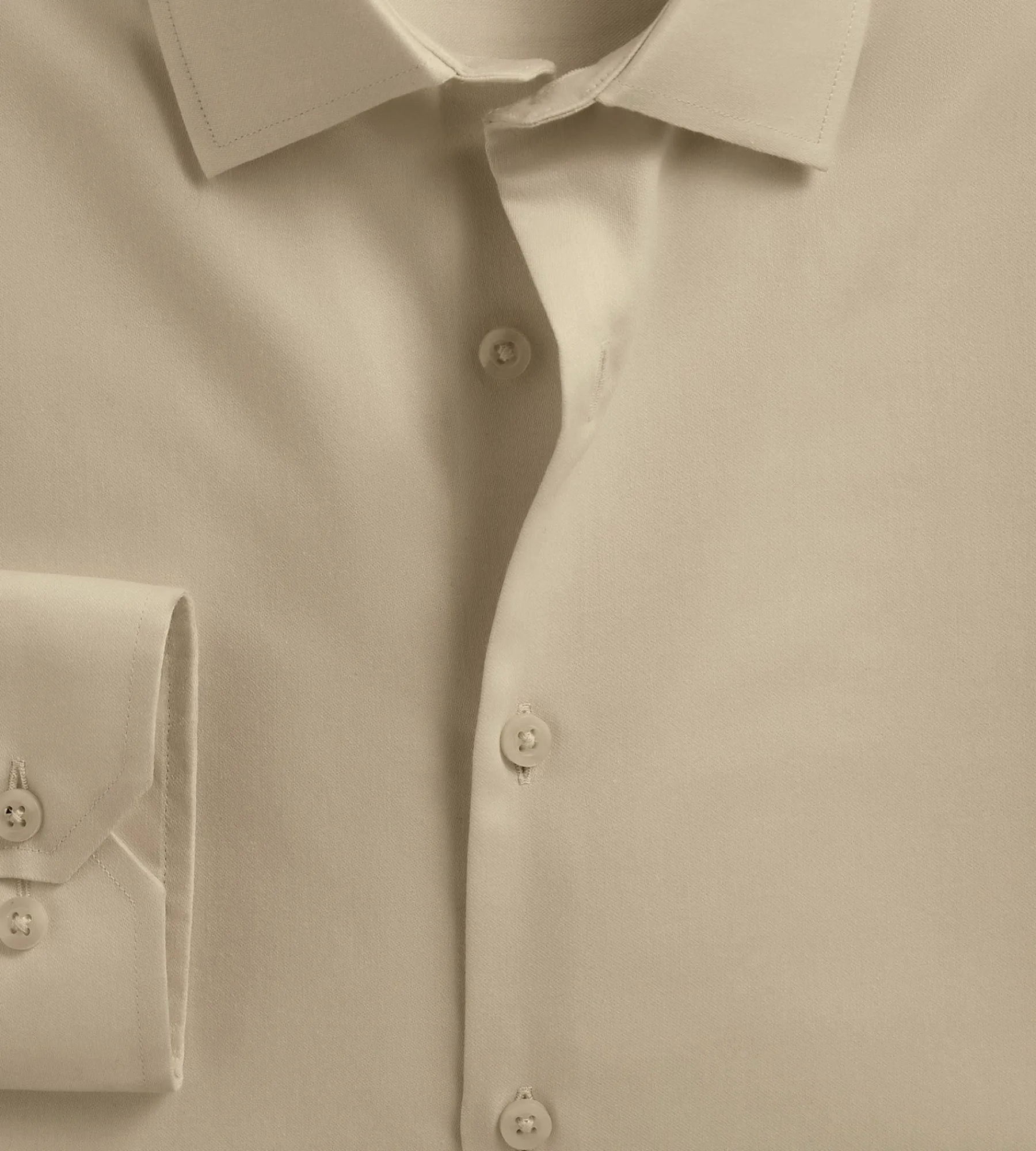 Bellissimo Dress Shirts*Modern Fit Non-Iron Sateen Dress Shirt Tan