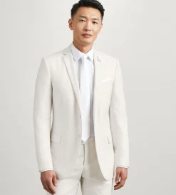 G Grafton Suit Separates*Modern Fit Off White Solid Suit