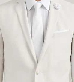 G Grafton Suit Separates*Modern Fit Off White Solid Suit