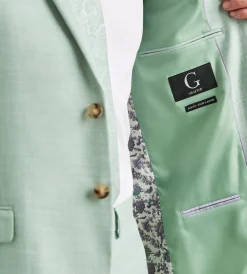 G Grafton Suit Separates*Modern Fit Pale Green Solid Suit