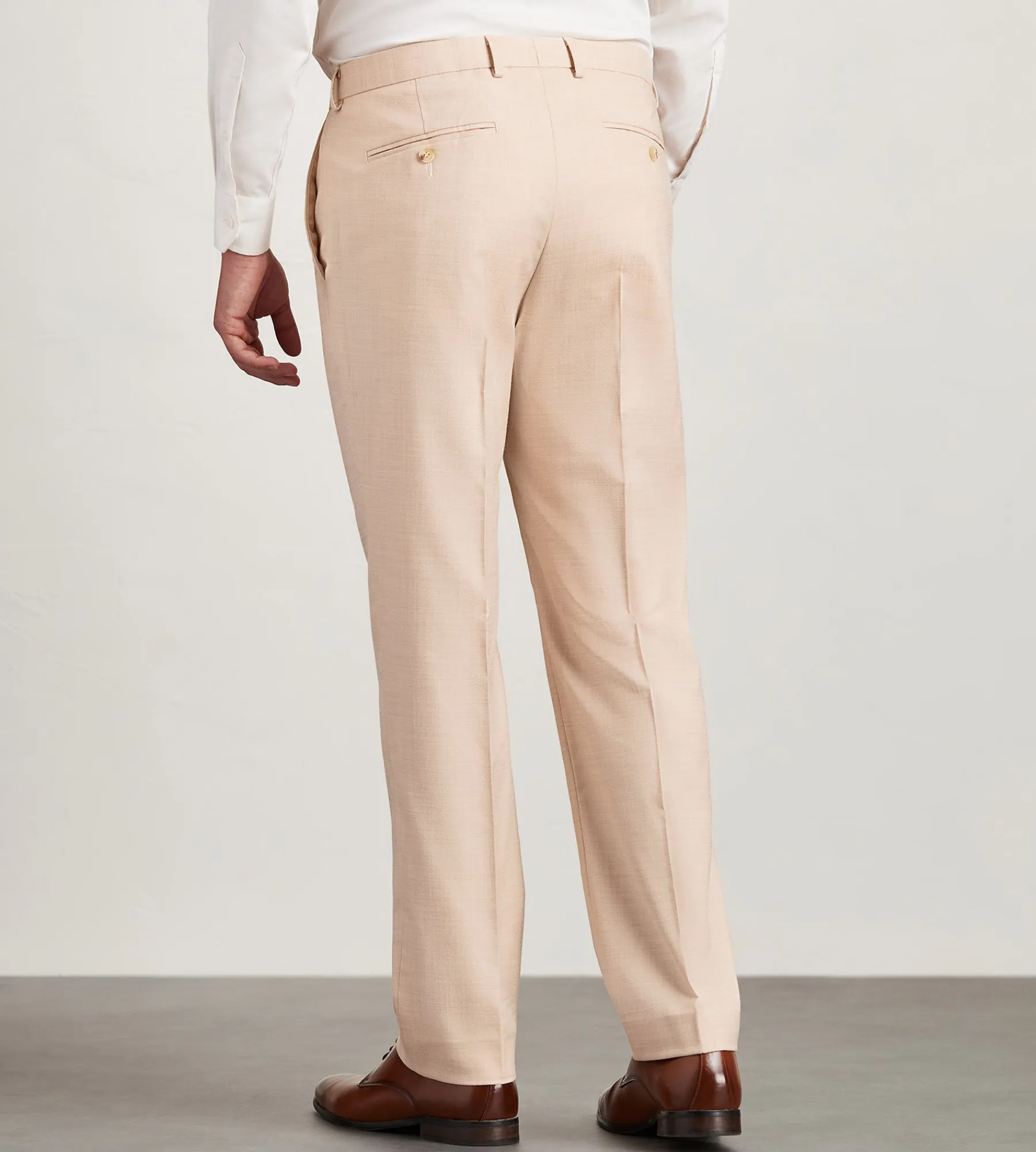 G Grafton Dress Pants|Dress Pants*Modern Fit Solid Suit Pants Pale peach