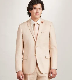 G Grafton Suit Separates*Modern Fit Pale Peach Solid Suit