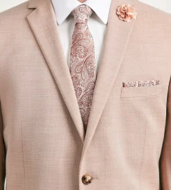G Grafton Suit Separates*Modern Fit Pale Rose Solid Suit