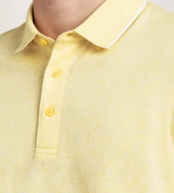 Jermyn & Bond Polos*Modern Fit Short Sleeve Jacquard Polo White