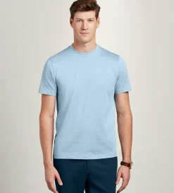 Hechter Paris T-Shirts*Modern Fit Short Sleeve Ultra-Luxe T-Shirt Light blue
