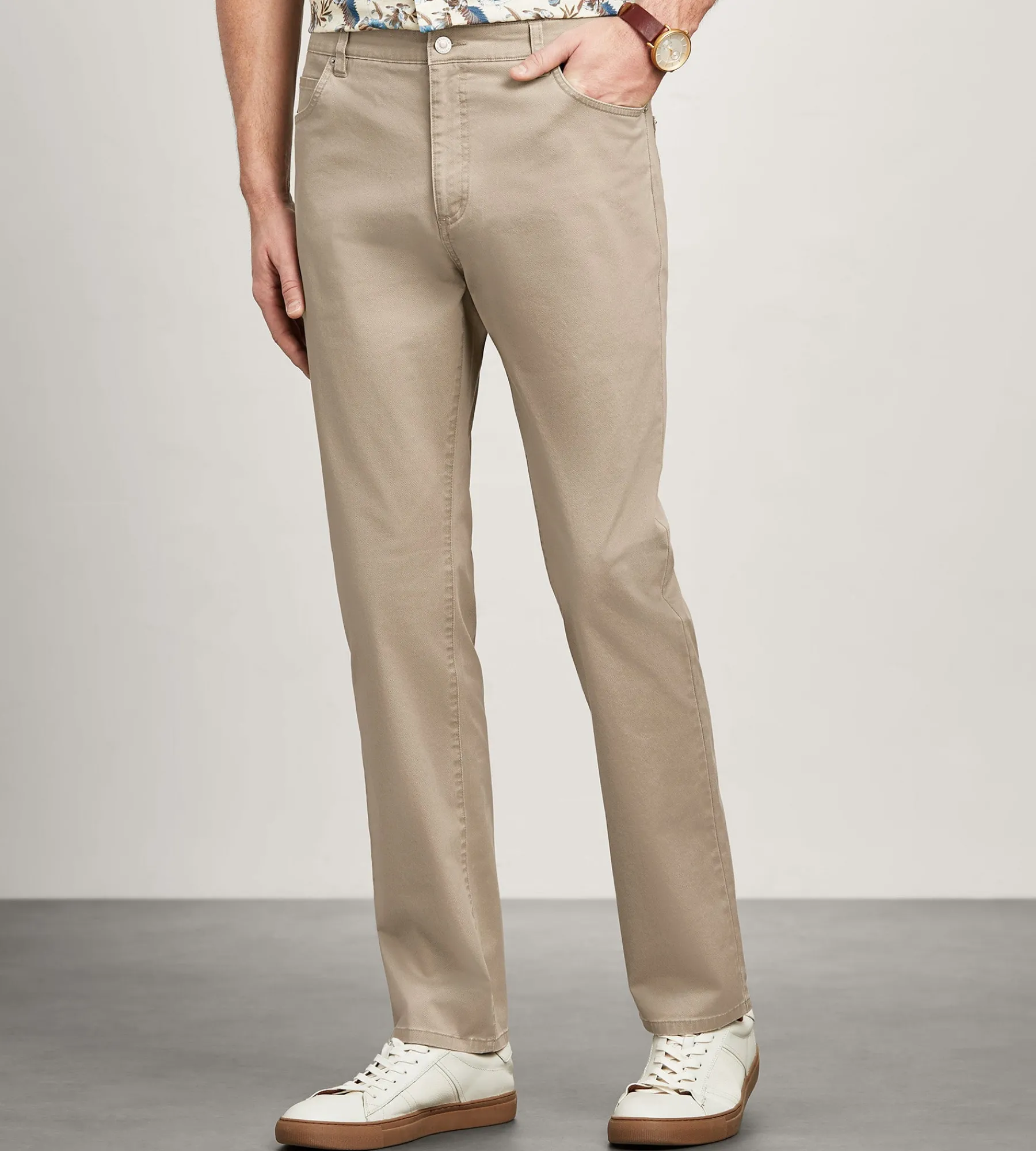 Hechter Paris Casual Pants*Modern Fit Stretch 5 Pocket Casual Pants Blue
