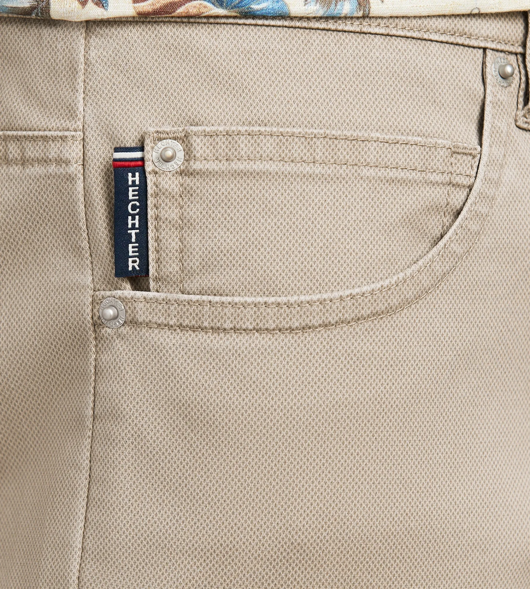 Hechter Paris Casual Pants*Modern Fit Stretch 5 Pocket Casual Pants Blue