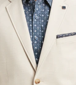 Hechter Paris Sport Jackets*Modern Fit Textured Solid Sport Jacket Tan