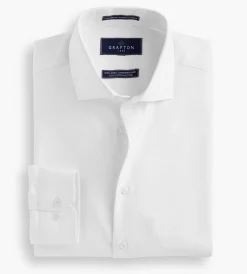 Grafton 1853 Dress Shirts*Modern Fit Ultra-Luxe Paisley Dress Shirt White