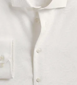 Grafton 1853 Dress Shirts*Modern Fit Ultra-Luxe Pasiley Dress Shirt Ivory
