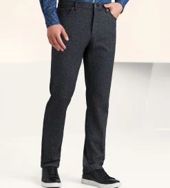 Jermyn & Bond Casual Pants*Modern Fit 4-Way Stretch 5-Pocket Pants Black