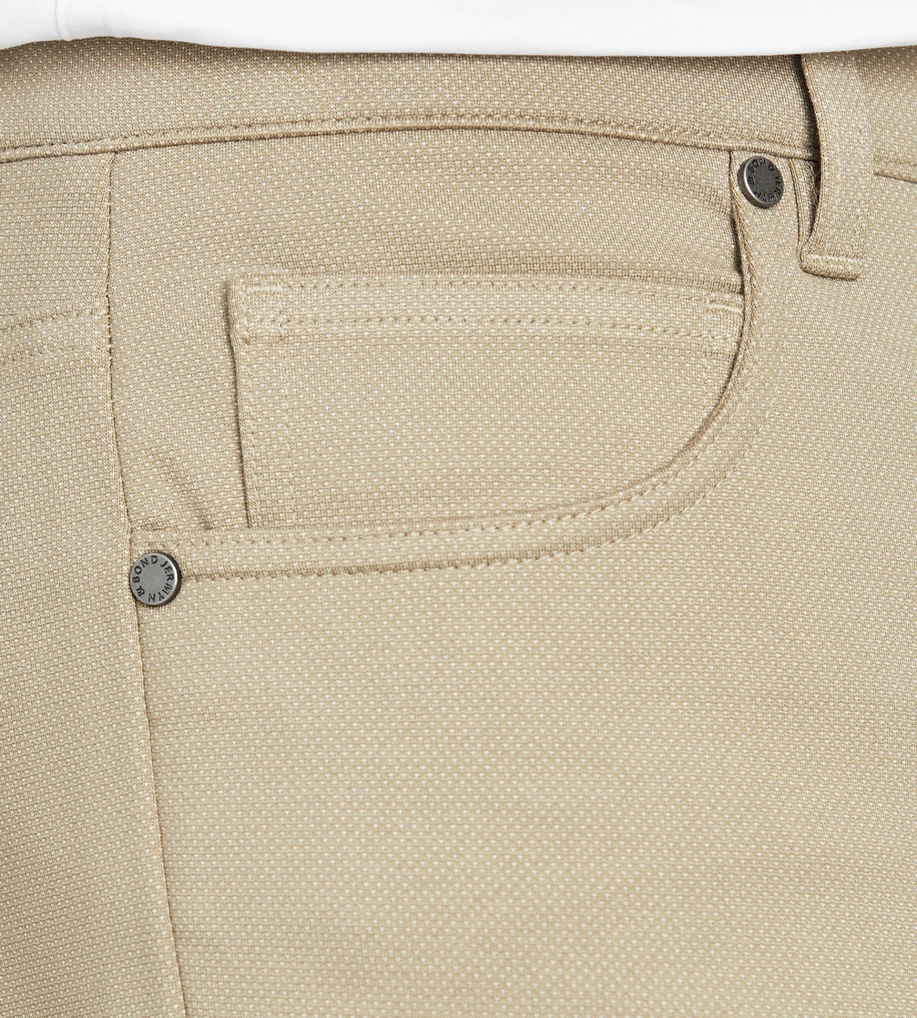 Jermyn & Bond Casual Pants*Modern Fit 4-Way Stretch 5-Pocket Pants Khaki