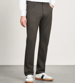 Jermyn & Bond Casual Pants*Modern Fit 4-Way Stretch 5-Pocket Pants Black
