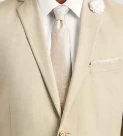 G Grafton Suit Separates*Modern Fit Wheat Solid Suit