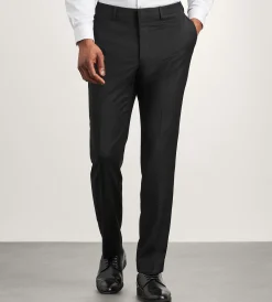 DKNY Dress Pants|Dress Pants*Modern Fit Wool Suit Pants Black