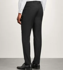 DKNY Dress Pants|Dress Pants*Modern Fit Wool Suit Pants Black