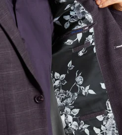 Jermyn & Bond Sport Jackets*Modern Fit Woven Plaid Sport Jacket Purple