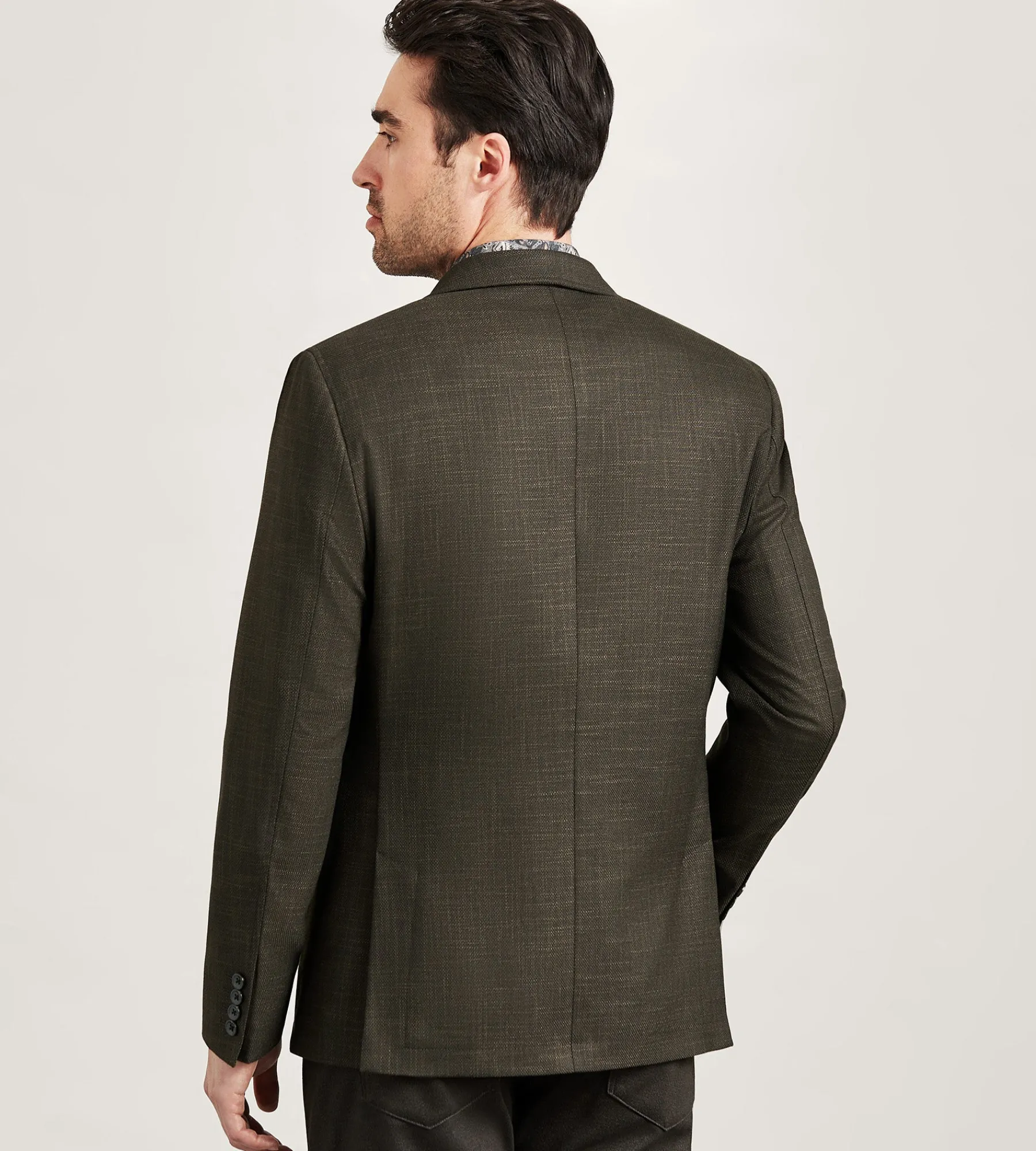 Hechter Paris Sport Jackets*Modern Fit Woven Texture Sport Jacket Brown