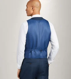 G Grafton Vests*Plaid Suit Vest Navy