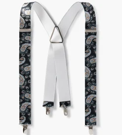Tip Top Belts & Suspenders|Belts & Suspenders*Paisley Suspender Black