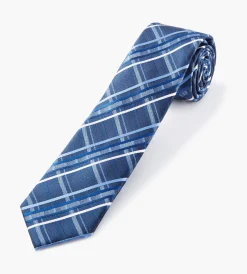 Bellissimo Ties*Plaid Tie Black