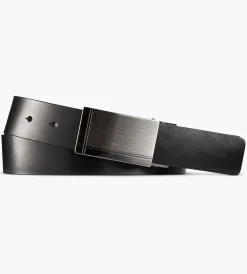 Bellissimo Belts & Suspenders|Belts & Suspenders*Plaque Buckle Reversible Belt Black