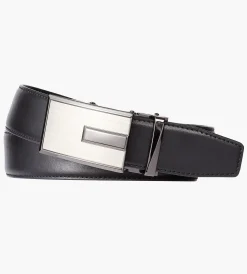 Bellissimo Belts & Suspenders|Belts & Suspenders*Polished Inset Ratchet Belt Black