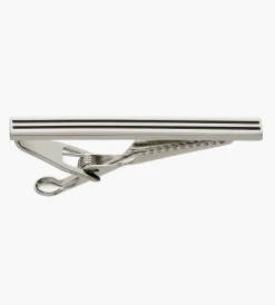 Tip Top Cuff Links & Tie Bars*Silver Stripe Tie Bar