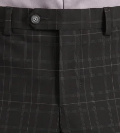 G Grafton Dress Pants|Dress Pants*Slim Fit Plaid Suit Pants Black