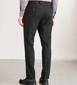 G Grafton Dress Pants|Dress Pants*Slim Fit Plaid Suit Pants Black