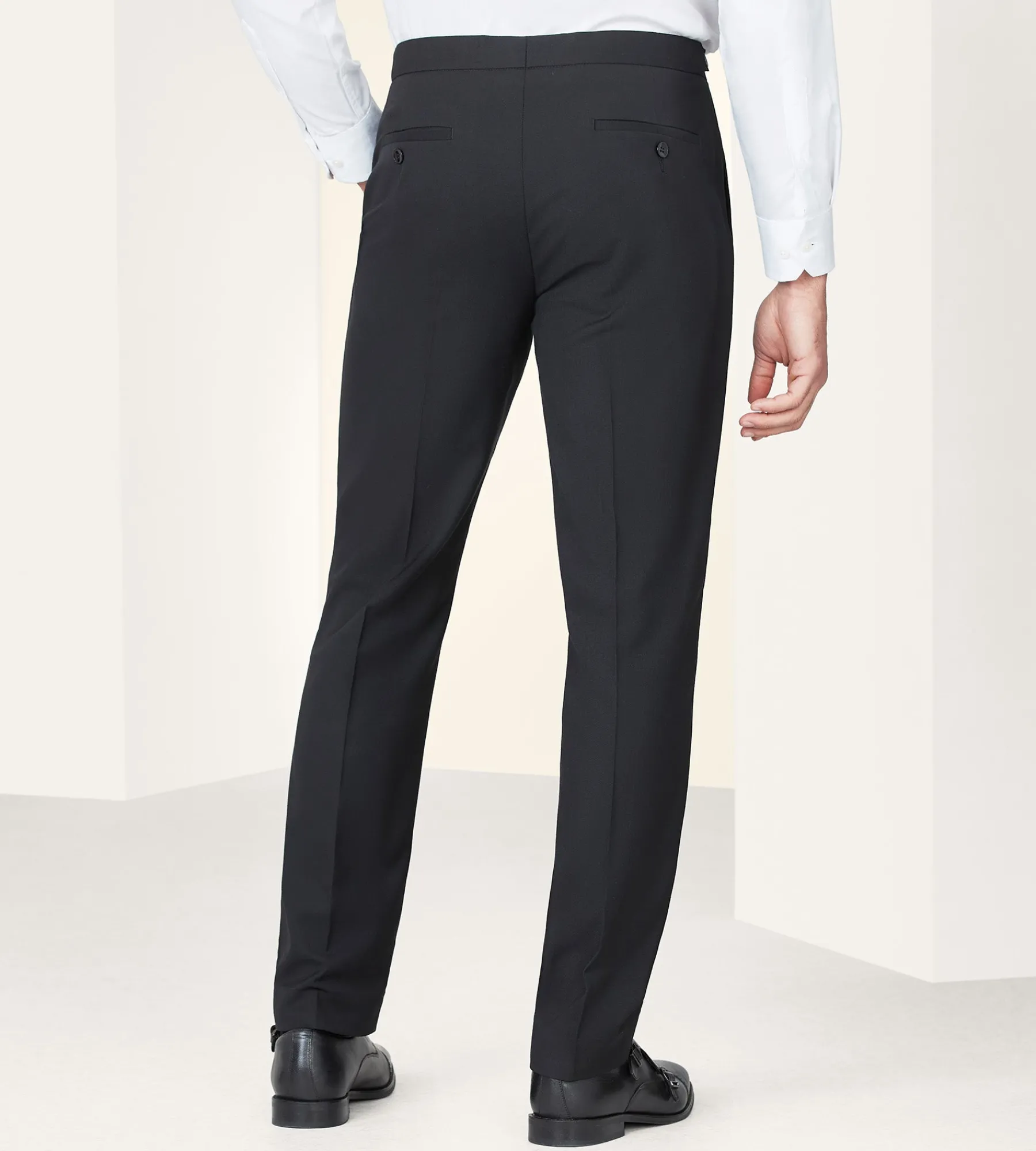 G Grafton Dress Pants|Dress Pants*Slim Fit Solid Tuxedo Pants Black