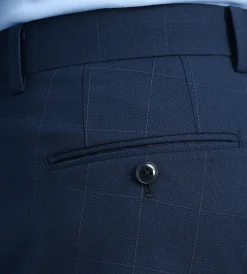 Michael Kors Dress Pants|Dress Pants*Slim Fit Windowpane Suit Pants Blue