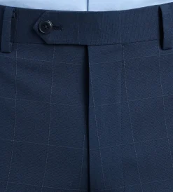Michael Kors Dress Pants|Dress Pants*Slim Fit Windowpane Suit Pants Blue