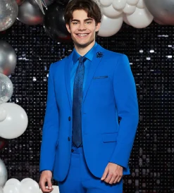 G Grafton Suit Separates*Slim Fit Bright Blue Solid Suit