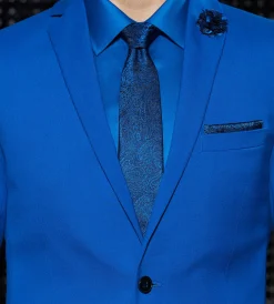 G Grafton Suit Separates*Slim Fit Bright Blue Solid Suit