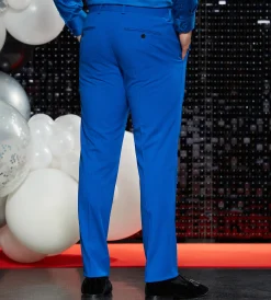 G Grafton Dress Pants|Dress Pants*Slim Fit Solid Suit Pants Bright blue