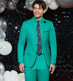 G Grafton Suit Separates*Slim Fit Bright Green Solid Suit