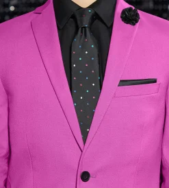 G Grafton Suit Separates*Slim Fit Bright Purple Solid Suit