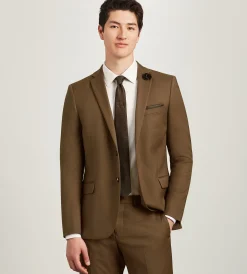 G Grafton Suit Separates*Slim Fit Caramel Solid Suit