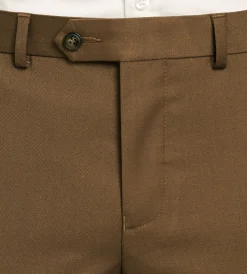G Grafton Dress Pants|Dress Pants*Slim Fit Solid Suit Pants Caramel