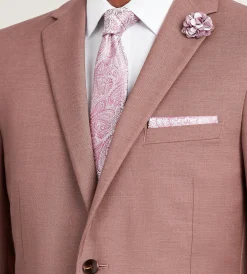G Grafton Suit Separates*Slim Fit Dark Rose Solid Suit