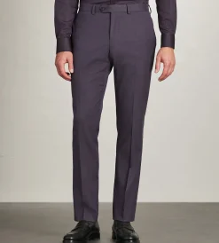 G Grafton Dress Pants|Dress Pants*Slim Fit Solid Suit Pant Deep purple