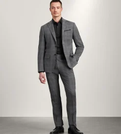Michael Kors Suit Separates*Slim Fit Grey Plaid Suit