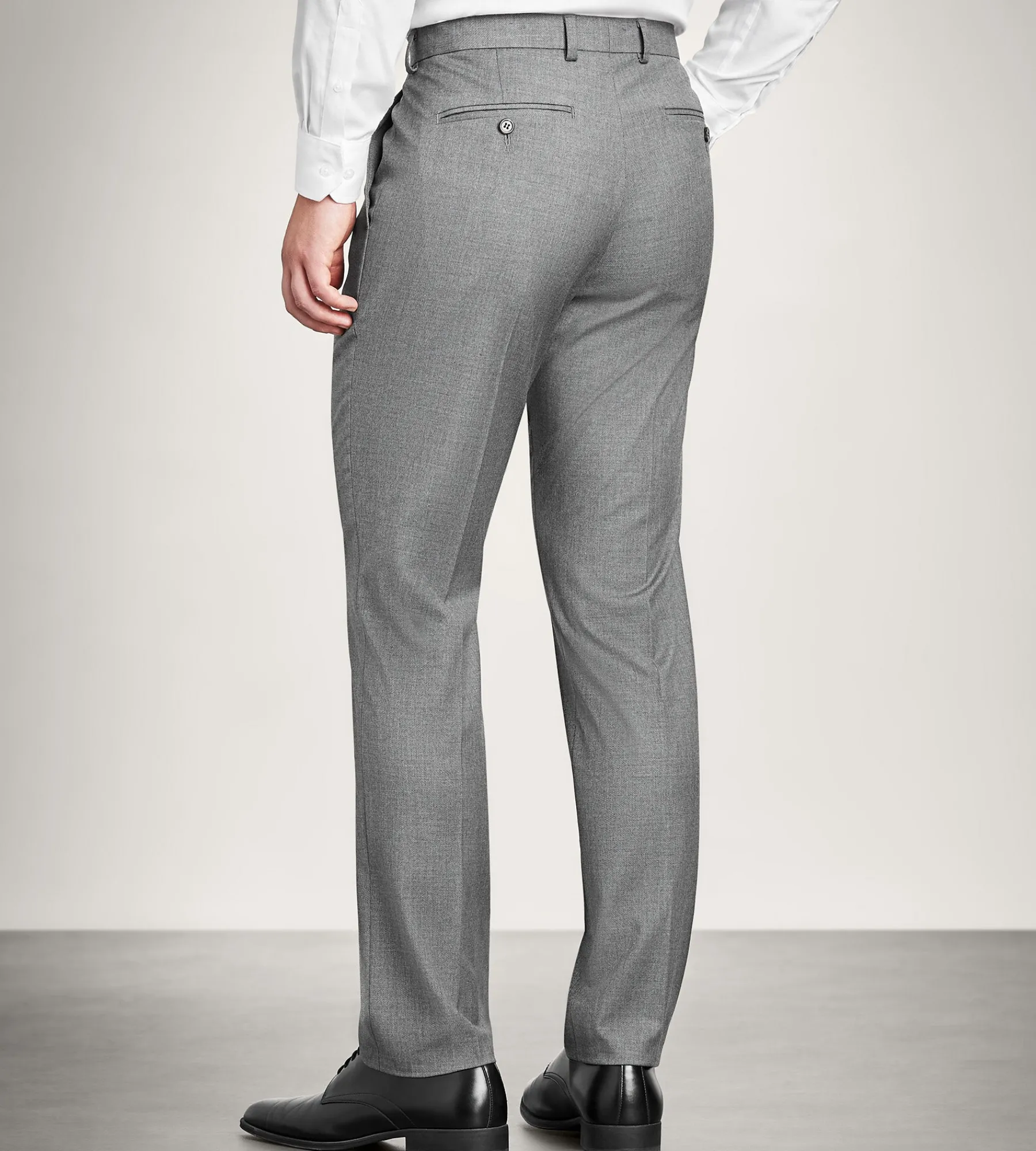 G Grafton Dress Pants|Dress Pants*Slim Fit Solid Suit Pant Grey