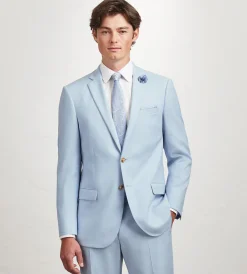 G Grafton Suit Separates*Slim Fit Light Blue Solid Suit