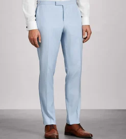 G Grafton Dress Pants|Dress Pants*Slim Fit Solid Tuxedo Pants Light blue