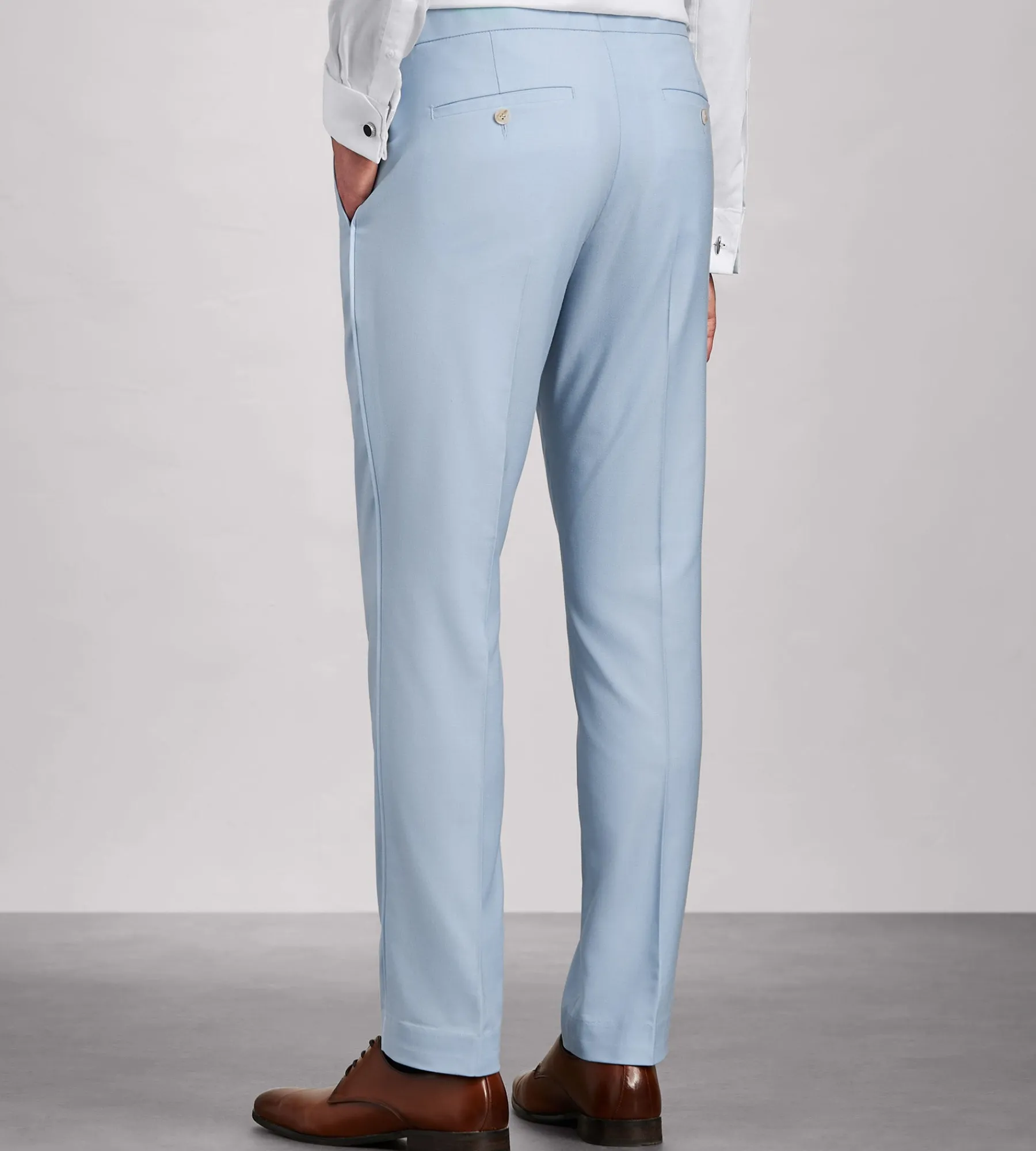 G Grafton Dress Pants|Dress Pants*Slim Fit Solid Tuxedo Pants Light blue